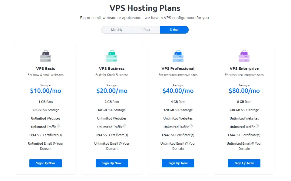 dreamhost vps hosting plans
