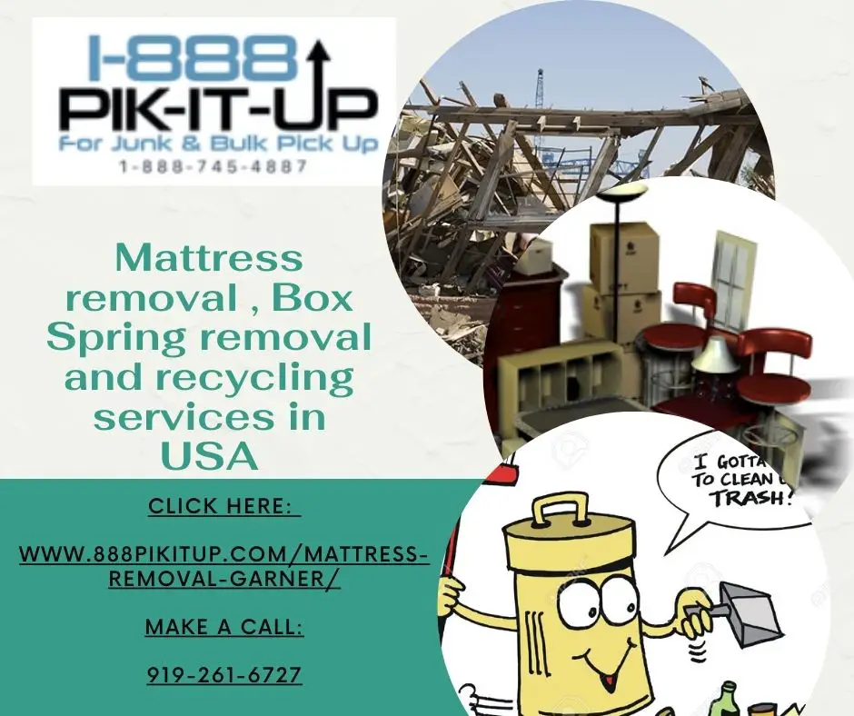 mattress recycling services by 1-888-PIK-IT-UP