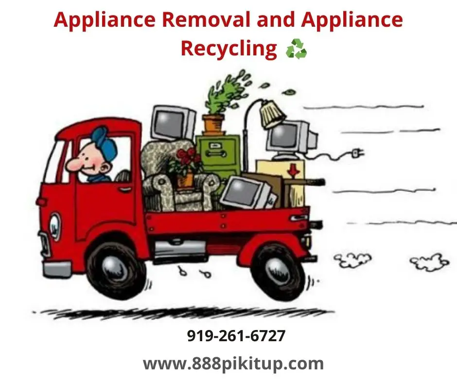 appliance recycling services by 1-888-PIK-IT-UP.