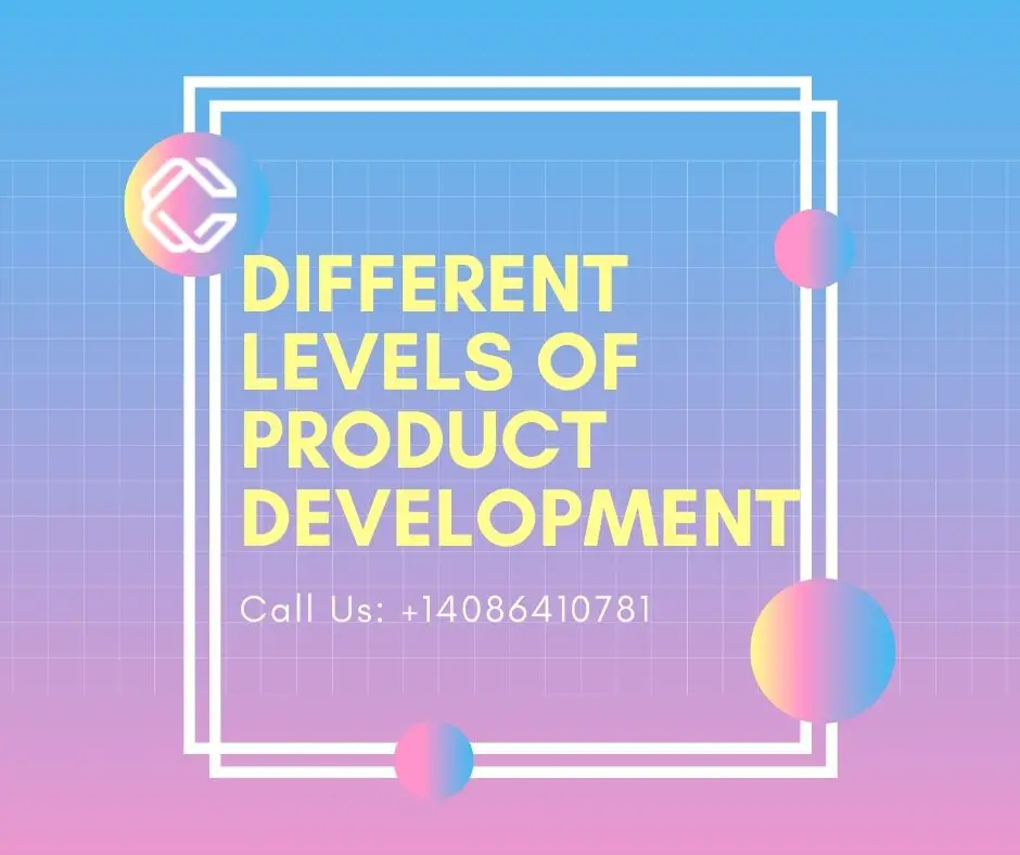 Different levels of Product Development with Commerce.AI