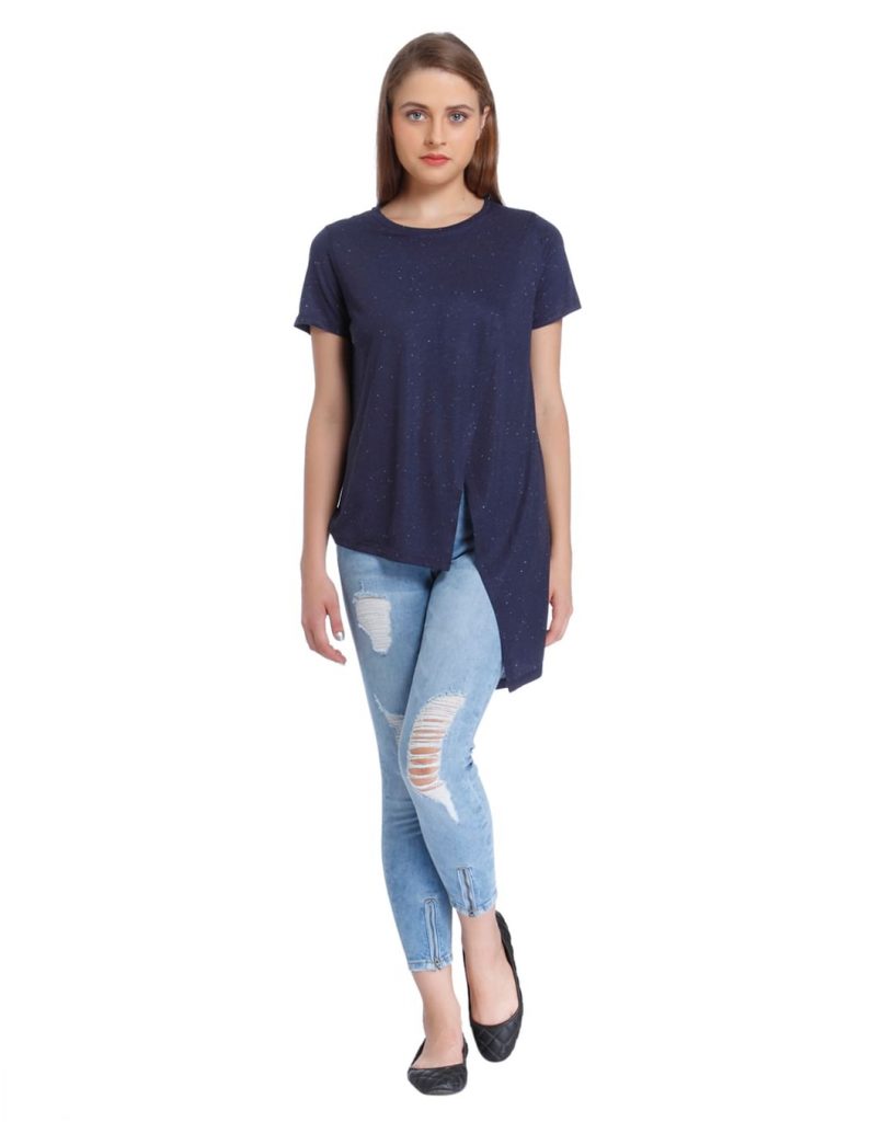 blue high low top for girls