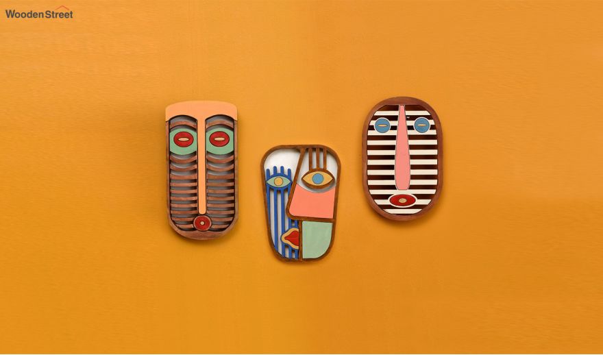 Multicolour wall masks