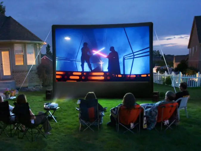 outdoor projector screen rentals
