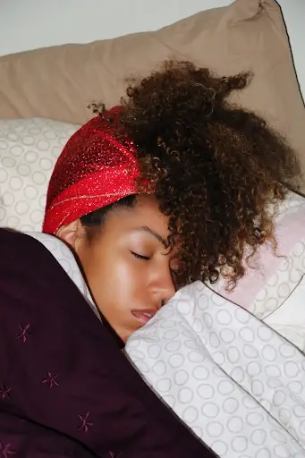 Protect curls while sleeping