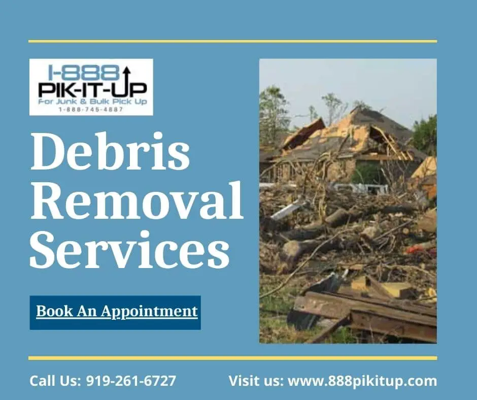 At Raleigh 1-888-PIK-IT-UP debris removal services. We provide a safe and easy way to dispose of yard waste. 