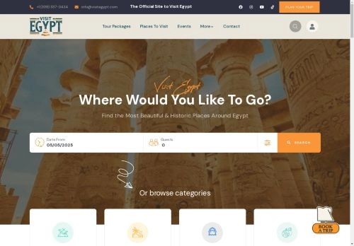 The Official Site to Visit Egypt