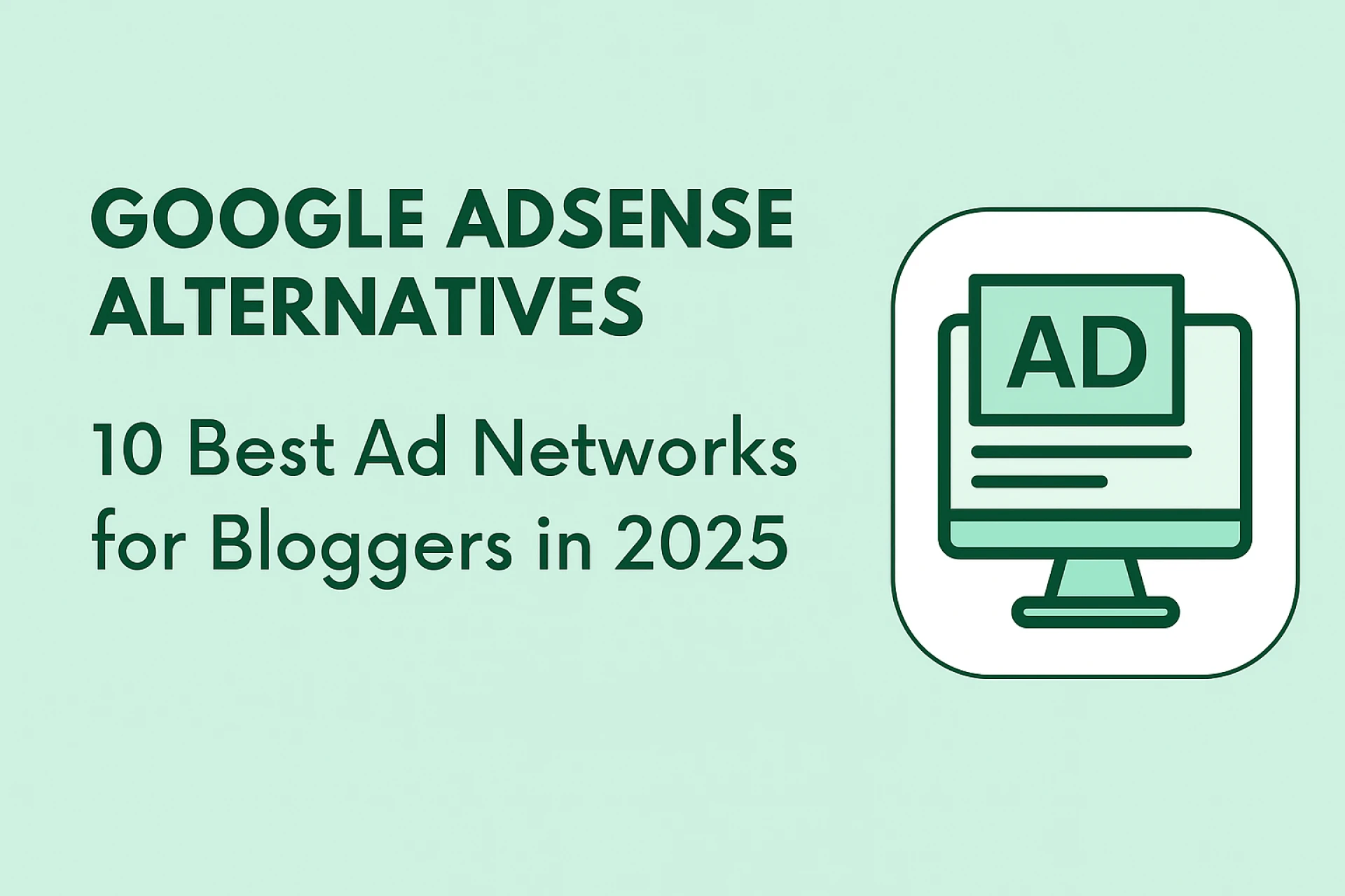 Google AdSense Alternatives: 10 Best Ad Networks for Bloggers in 2025