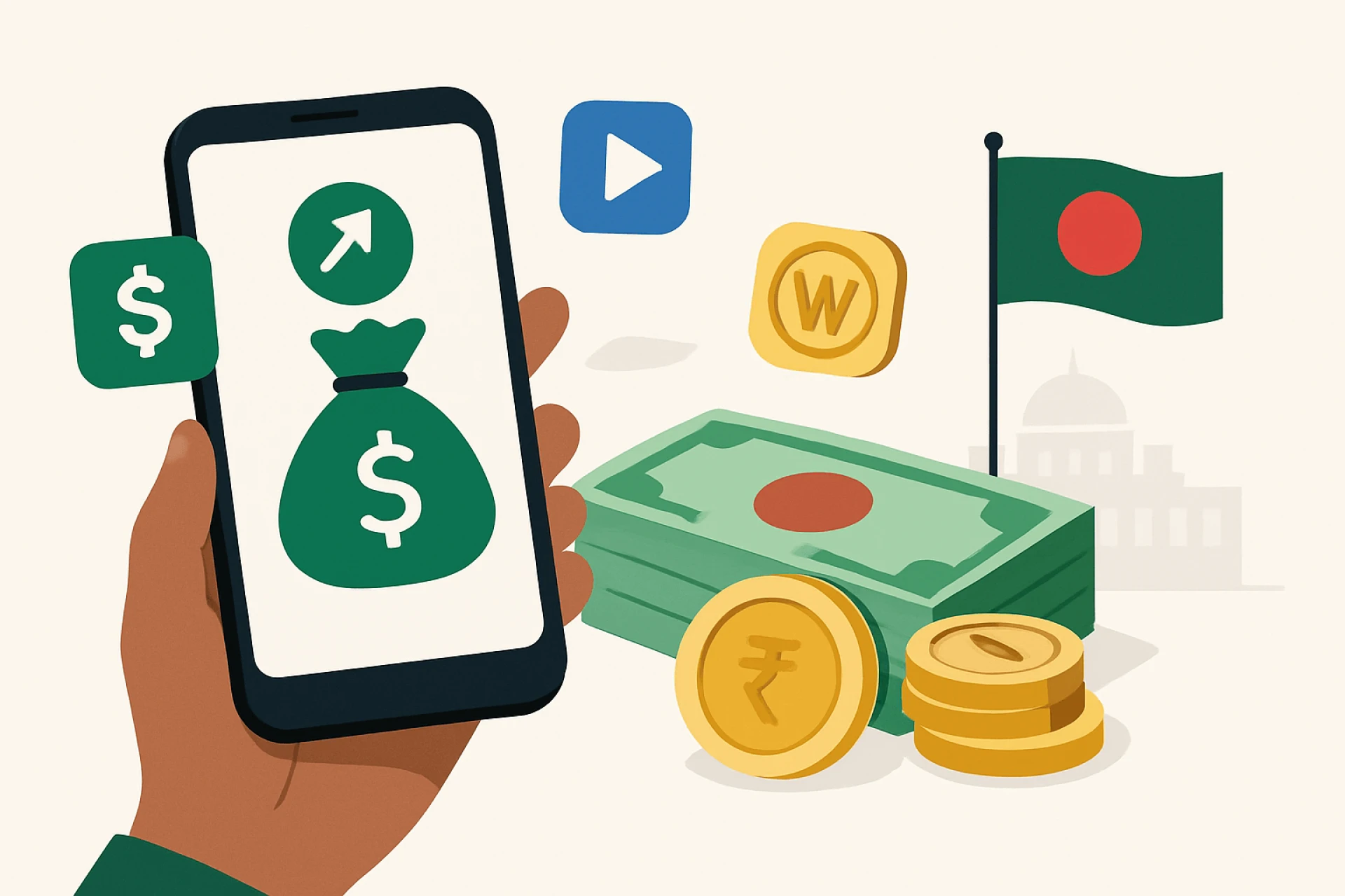 Best Apps to Earn Money Online in Bangladesh (2025 Updated Guide) | Blogerhub