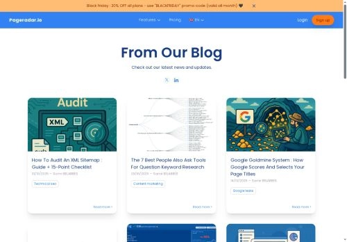 Pageradar blog