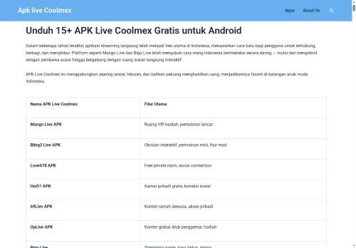 Apk live Coolmex