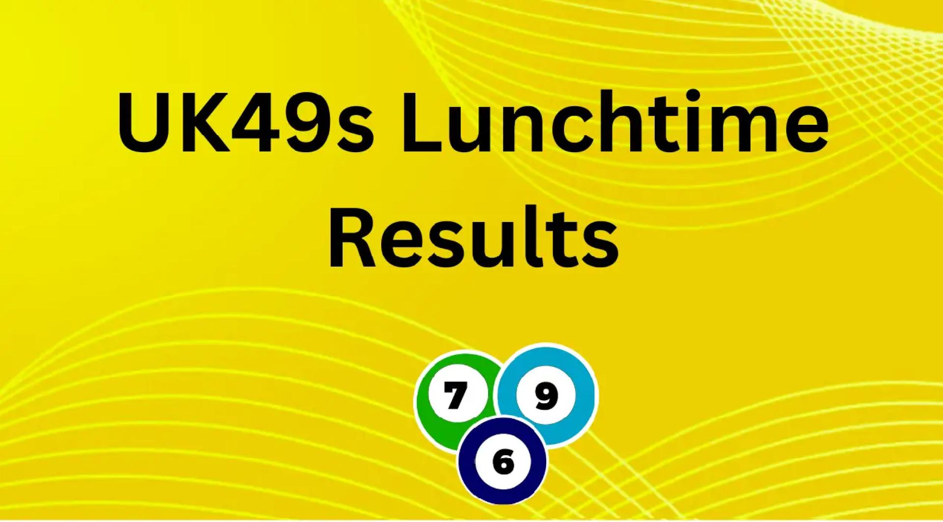 Uk49s Lunchtime Results Monday 29 December 2025