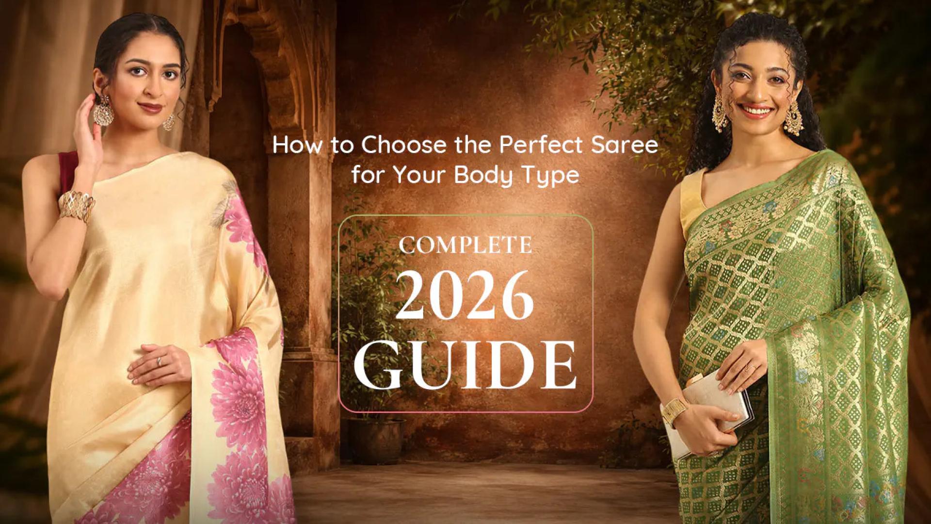 How to Choose the Perfect Saree for Your Body Type – 2026 Complete Gui