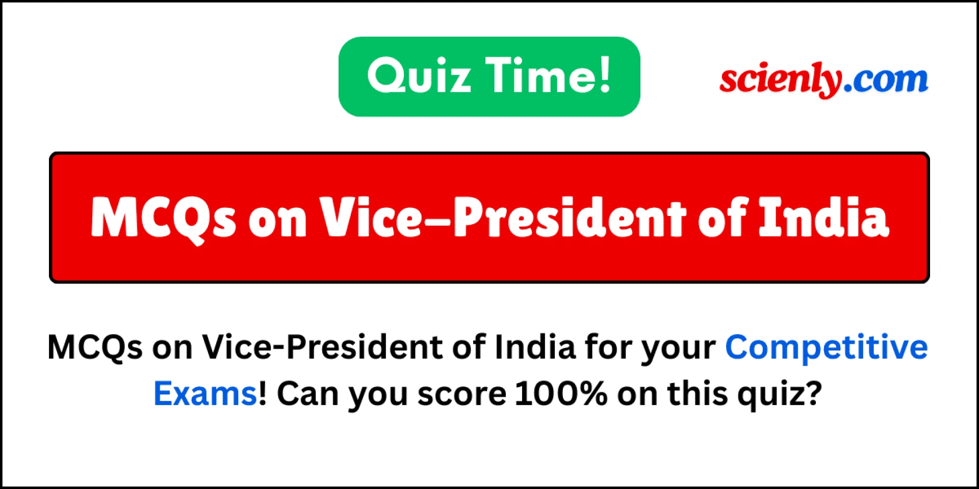 Top 20 Vice-President of India MCQ Questions