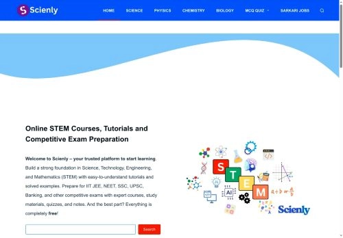 Scienly - STEM Courses, Tutorials and Competitive Exam Preparation