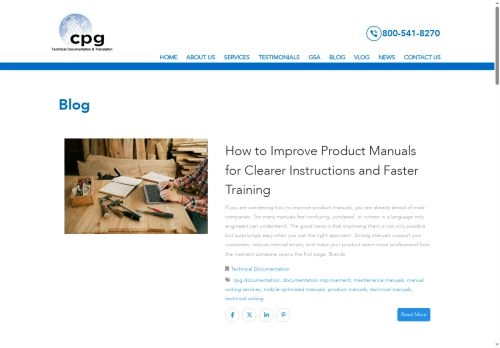 CPG Documentation Blog