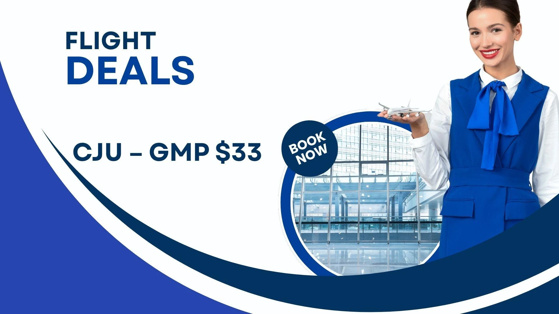 Flights from CJU – GMP $33 One way Trip in July
