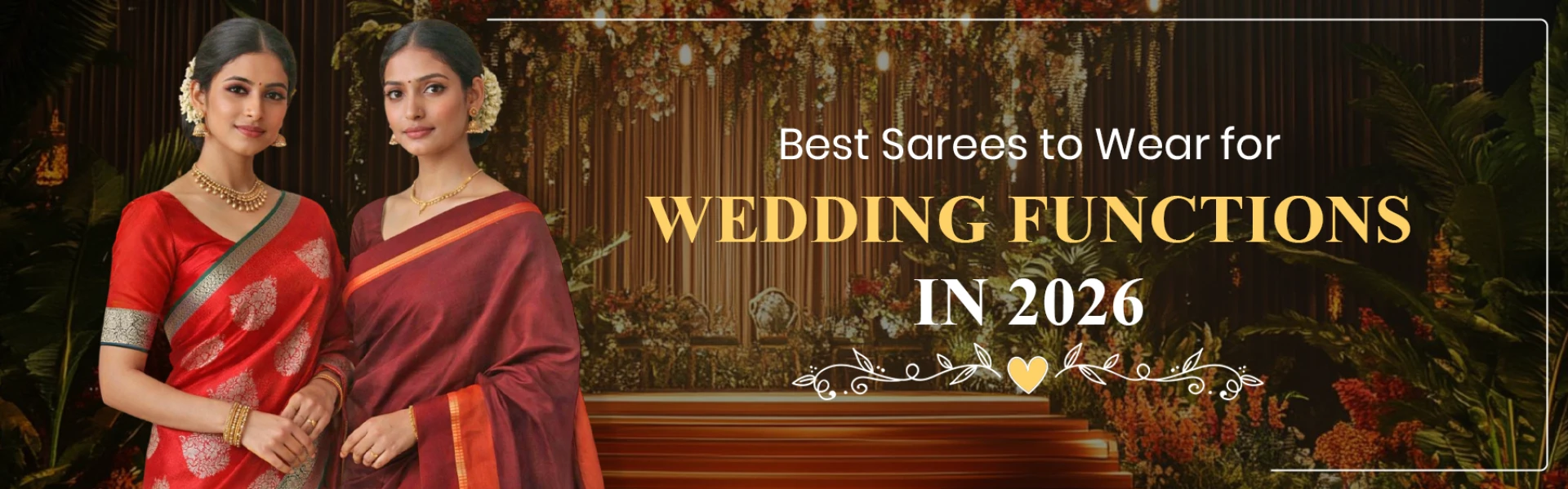 Best Sarees to Wear for Wedding Functions in 2026