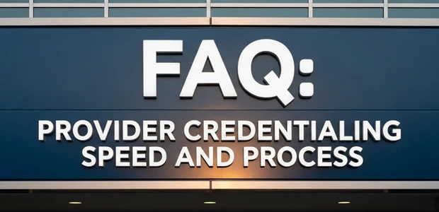 FAQ: Provider Credentialing Speed and Process