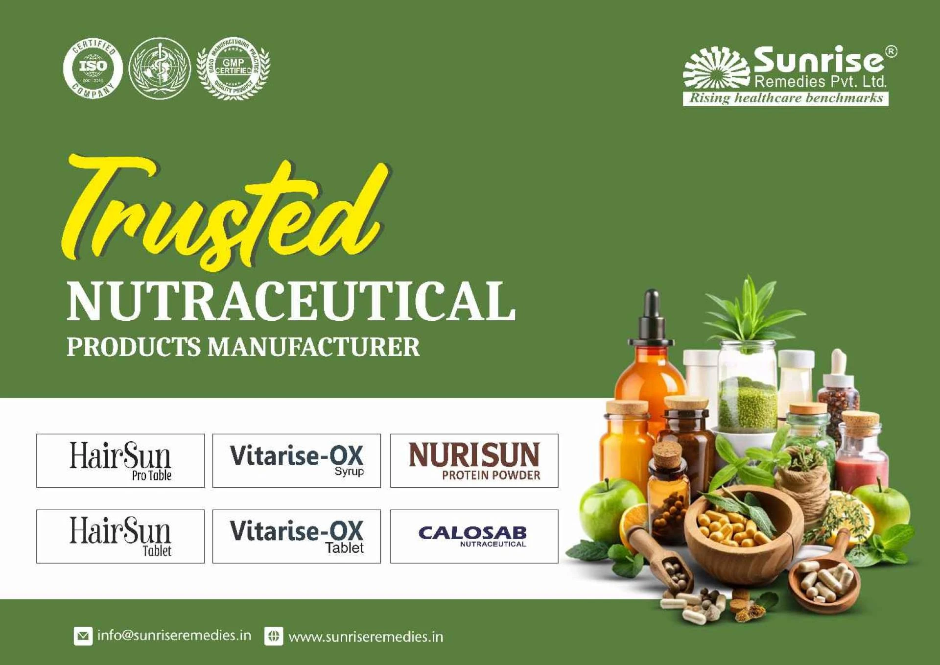 Trusted Nutraceutical Manufacturer in India