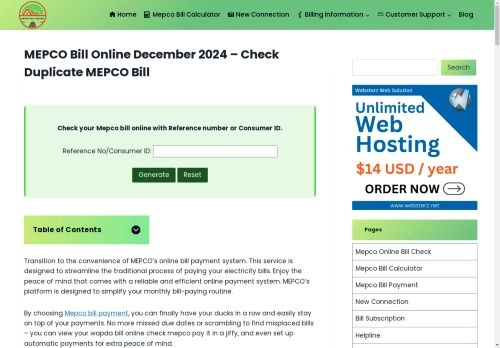 Mepco Bill Pay