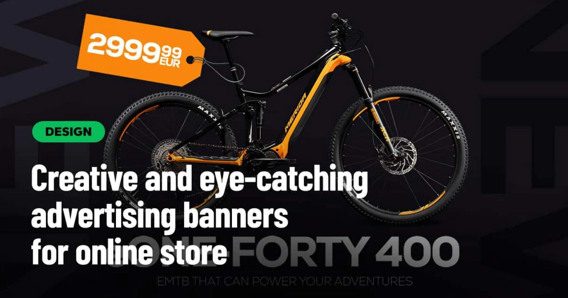 Creative and eye-catching advertising banners for online store