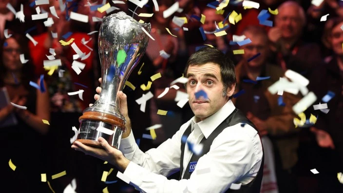 Ronnie O'Sullivan celebrates £250k UK Championship win