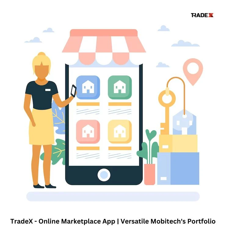 TradeX - Online Marketplace App | Versatile Mobitech's Portfolio