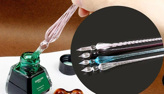 How to use a glass dip pen