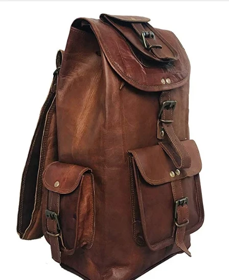 Add a Dash of Style with Red Leather Backpack for Men