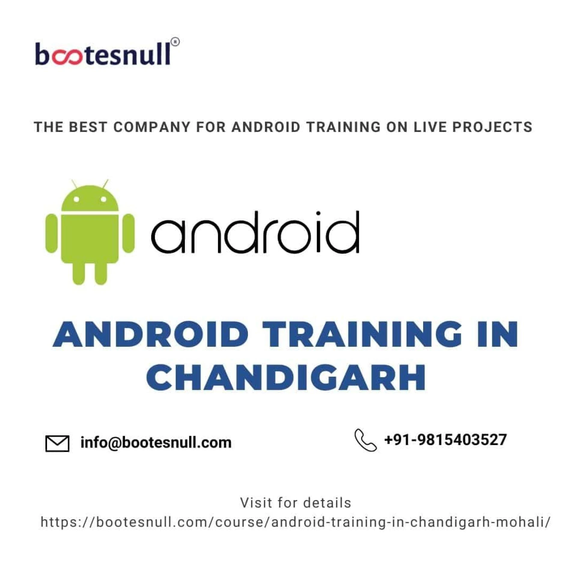 In House Android Training in Chandigarh, Mohali