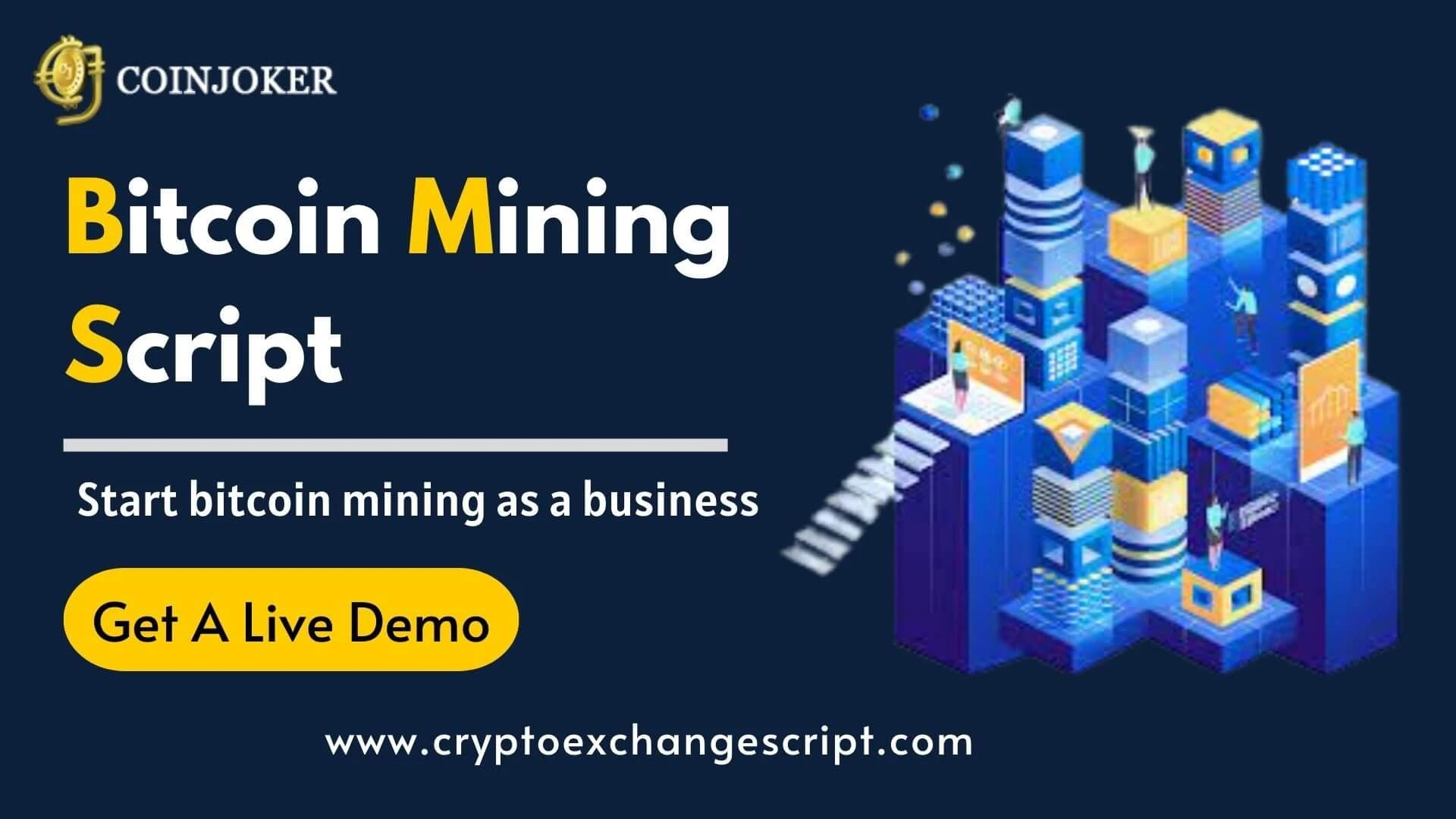 Bitcoin Mining Script to Mine your Cryptocurrencies on own without coding knowledge