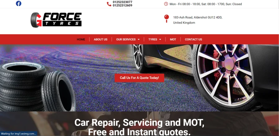 GForce Tyres - Call Now 01252323077 / 01252312609