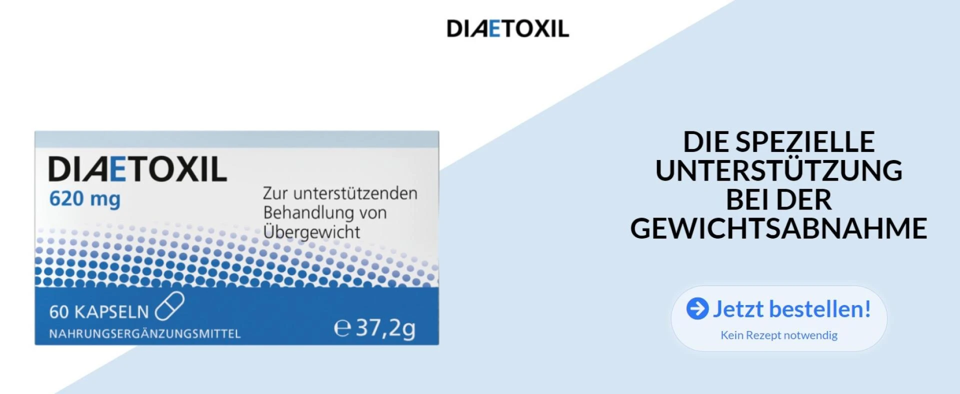 Diaetoxil Nahrungsergänzungsmittel zur Gewichtsreduktion Deutschland {DE}: Wirkstoffliste