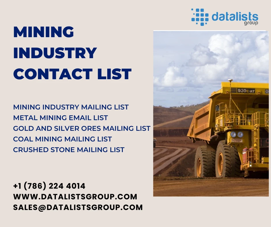 Get the best Mining Industry Mailing List