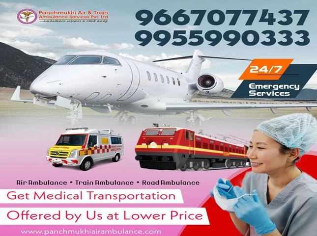 Panchmukhi Train Ambulance services in Patna and Ranchi - Anytime available on duty