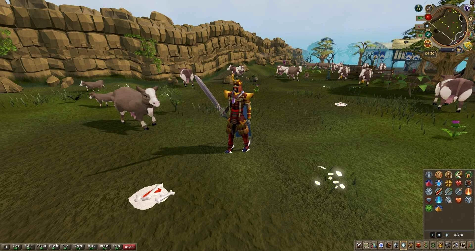 It was mechanically connecting to RuneScape