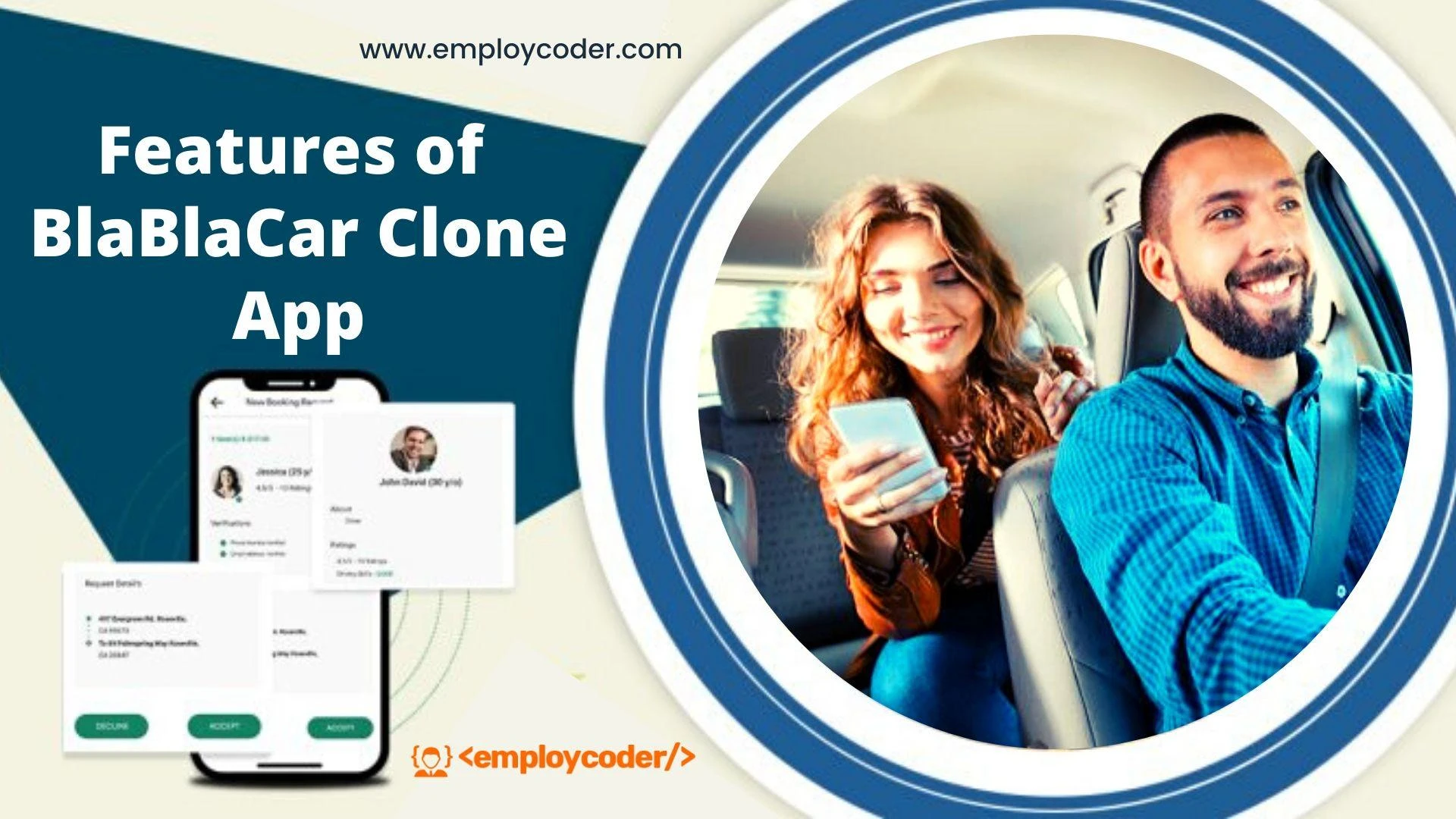 Features to consider before building a carpooling app like BlaBlaCar Clone