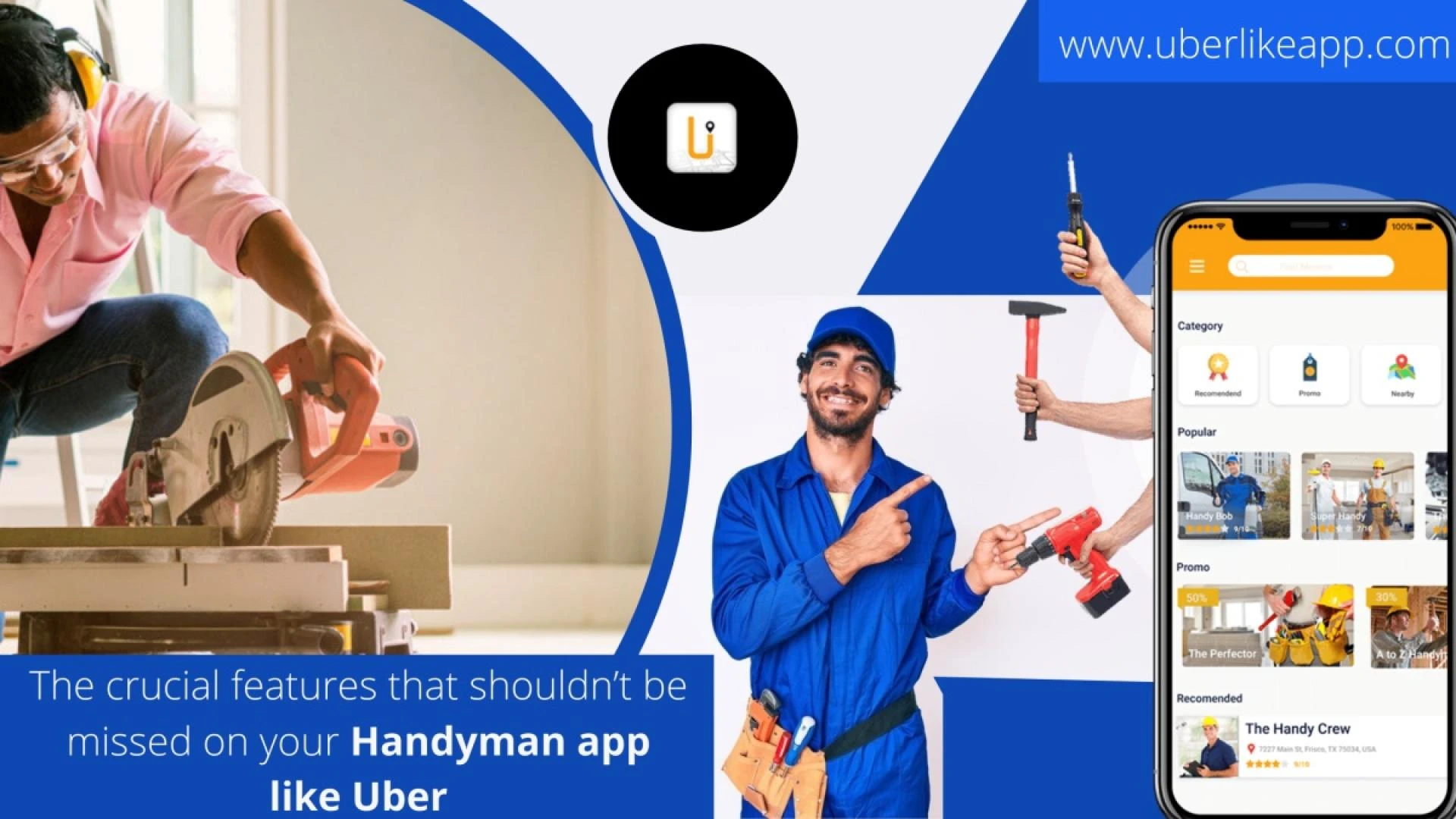 Step into the profitable sector of on-demand handyman services with a robust app.