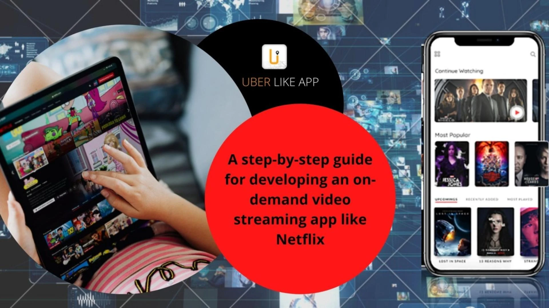 Build a robust Netflix clone app with an appealing user interface and innovative functionalities
