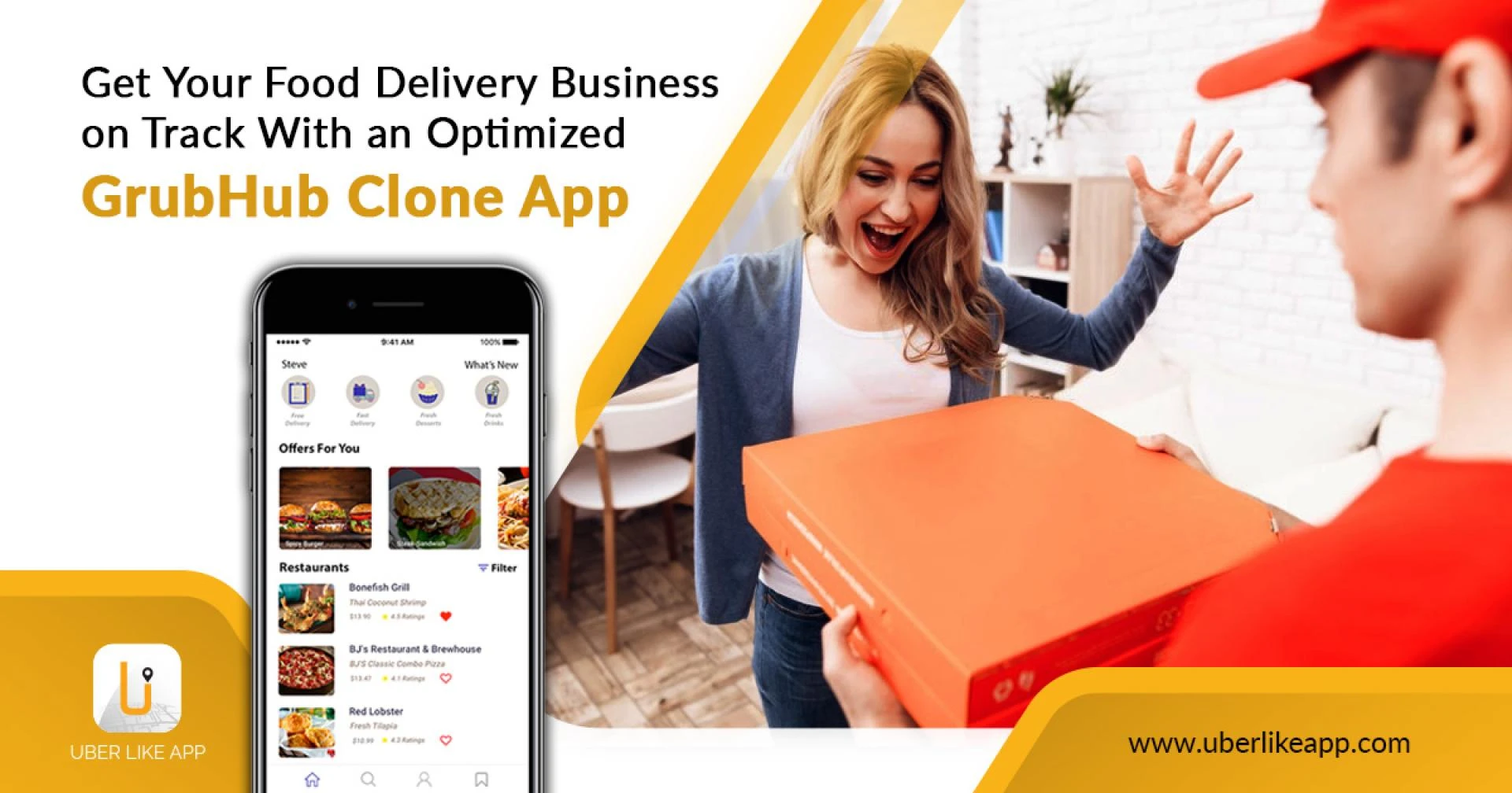 Steps to develop an on-demand food delivery app like Grubhub