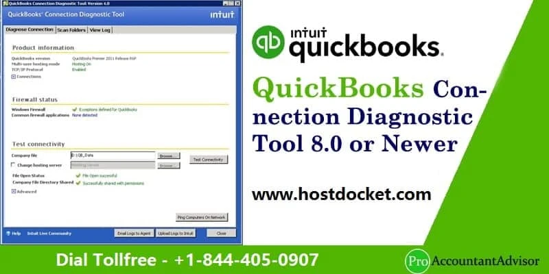How to use QuickBooks connection diagnostic tool?