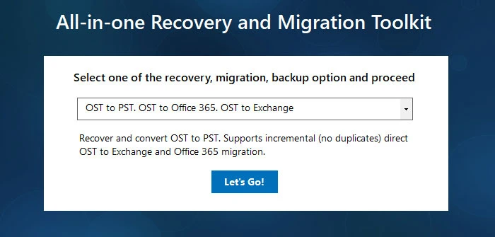 A powerful OST to PST Converter tool