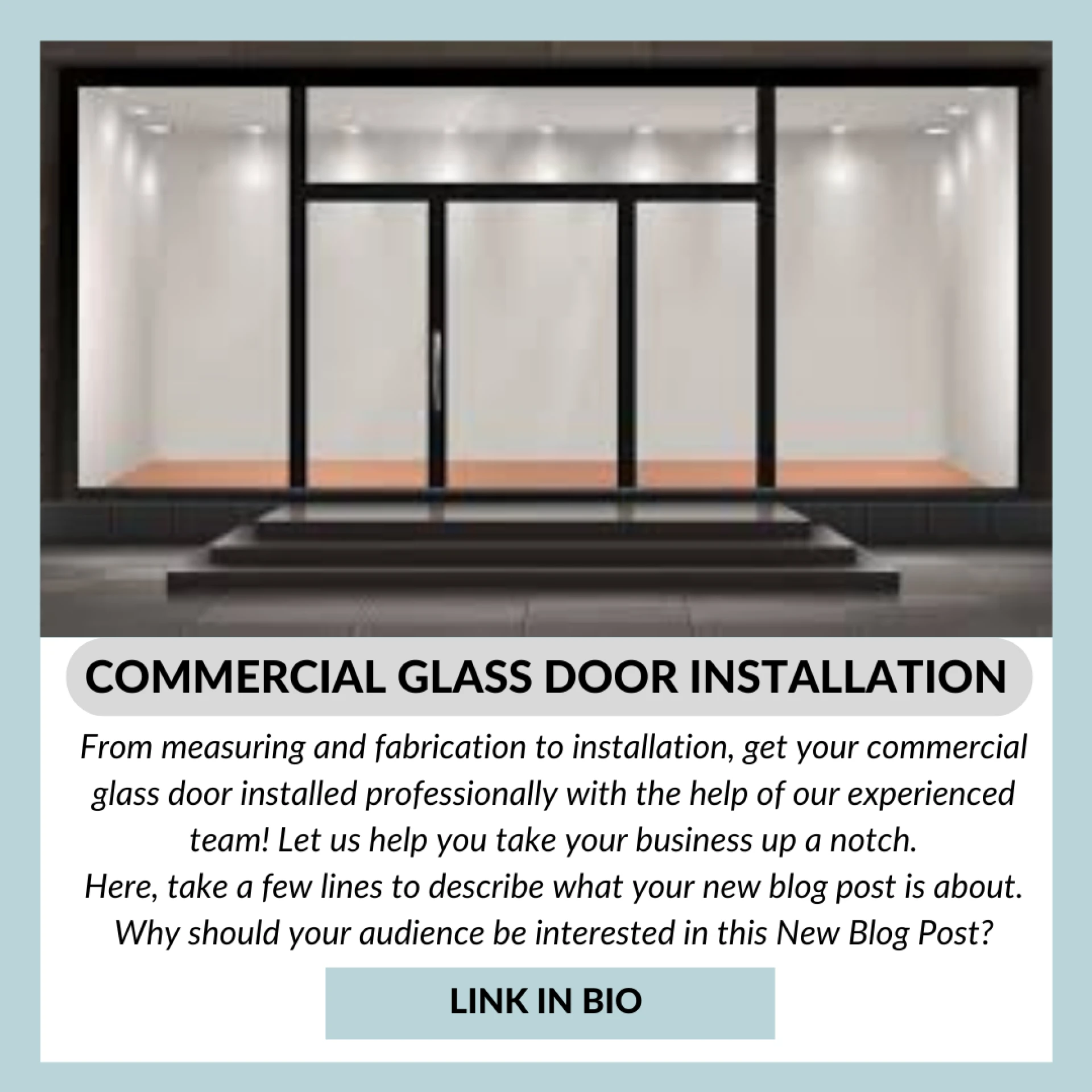 A Guide About Commercial Glass Door Installation