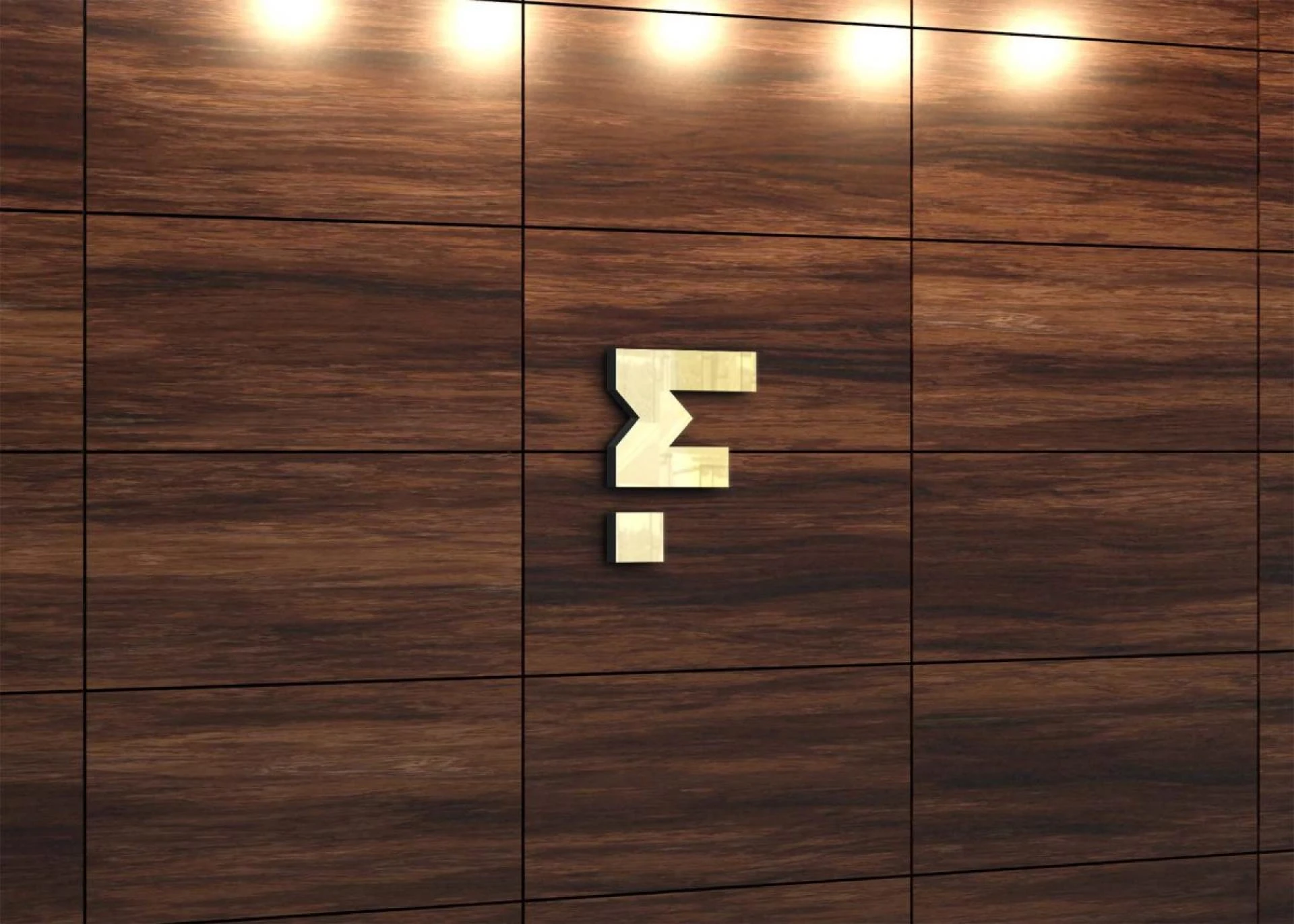 Realistic 3D logo mockup PSD Free Download