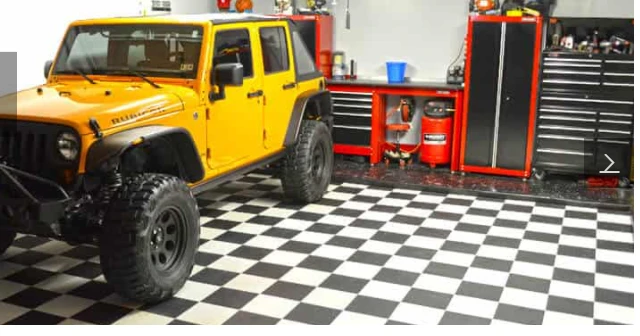 Garage tile floor
