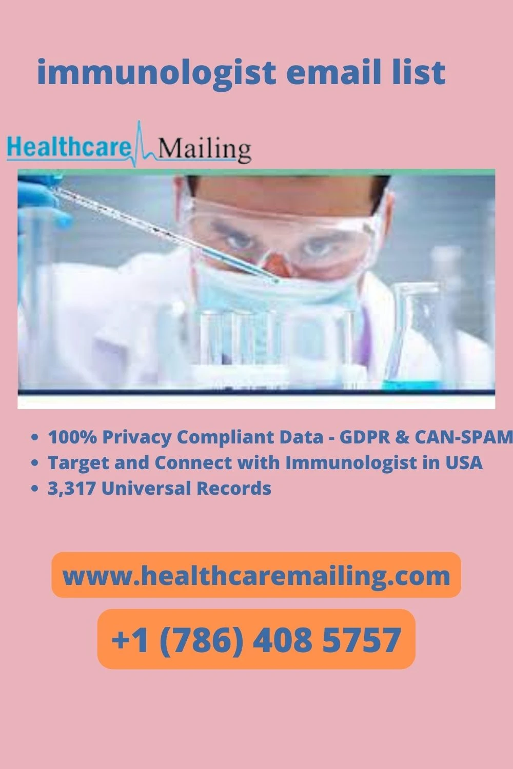 Where can I get a 100% verified Immunologist Email List?