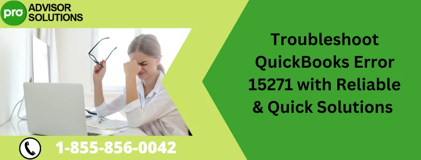 Easy Methods To Resolve QuickBooks Error 15271