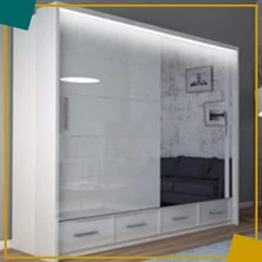 Order Affordable Price Sycylia White 208cm Wardrobe in the UK
