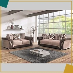 Order Affordable Price SHANNON 3+2 SOFA (BROWN/BEIGE) in the UK