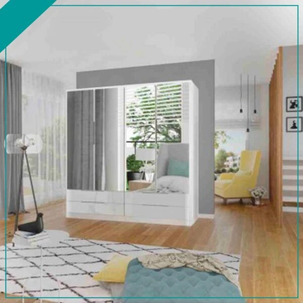 Order Affordable Price JASMINE WHITE GLOSS WARDROBE in the UK